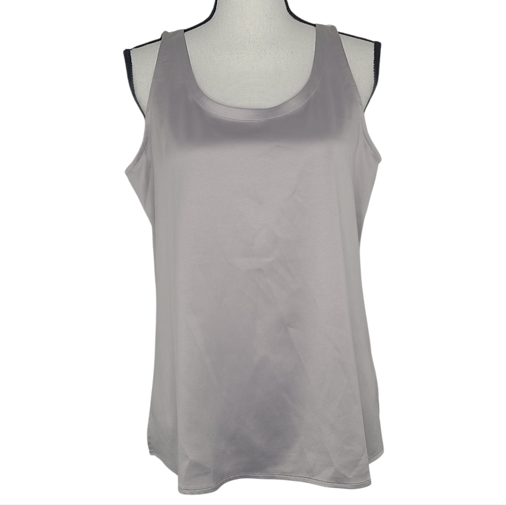 Eileen Fisher Shell Camisole Silver R9GVB-U1542M Medium NWT